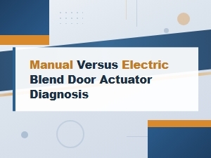 Diagnosing Manual vs Electric Blend